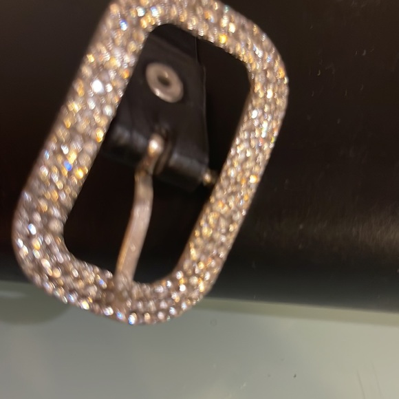 Faux Leather Rhinestones Belt for Ladies. - Picture 3 of 6